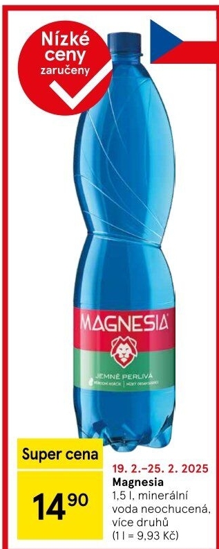 Přírodní voda Magnesia