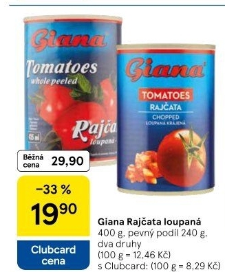 Rajčata loupaná Giana