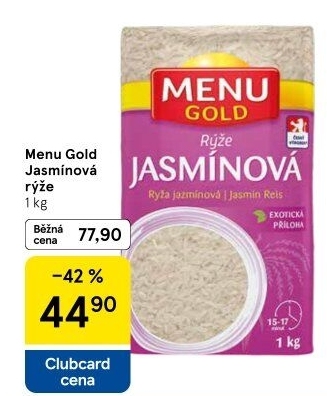 Rýže jasmínová Menu Gold