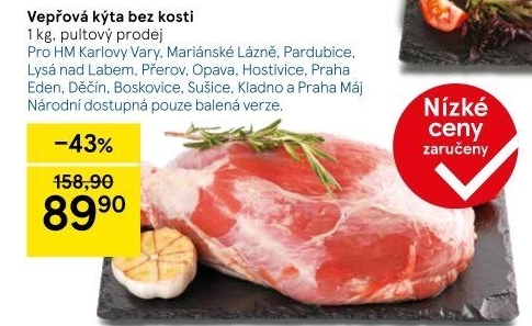 Vepřová kýta bez kosti
