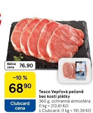 Vepřová pečeně bez kosti Tesco