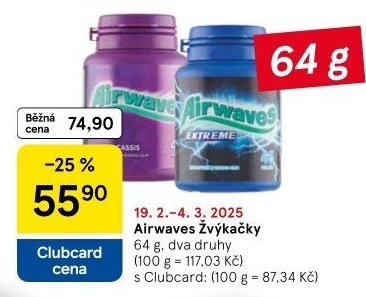 Žvýkačky Airwaves