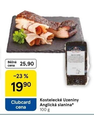 Anglická slanina Kostelecké uzeniny