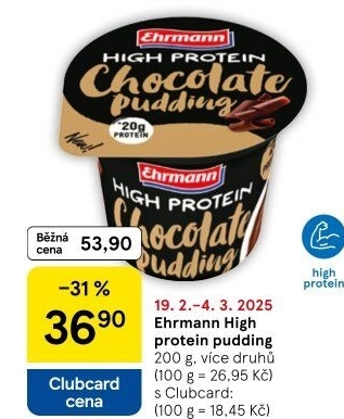 Dezert pudink High protein Ehrmann