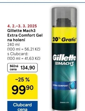 Gel na holení pánský Mach 3 Gillette