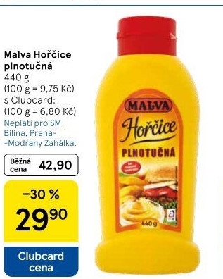 Hořčice plnotučná Malva