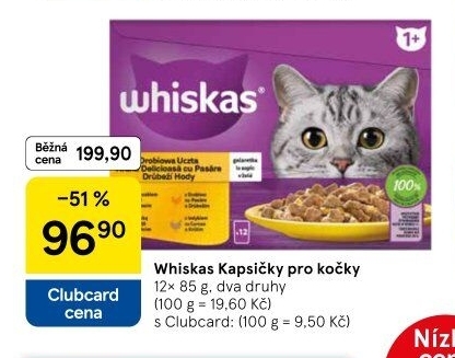 Kapsičky pro kočky Whiskas