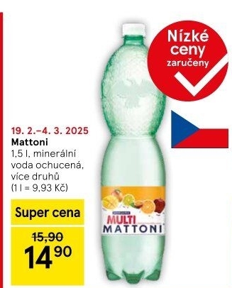Ochucená voda Mattoni