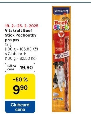 Pamlsky pro psy Beef Stick Vitakraft