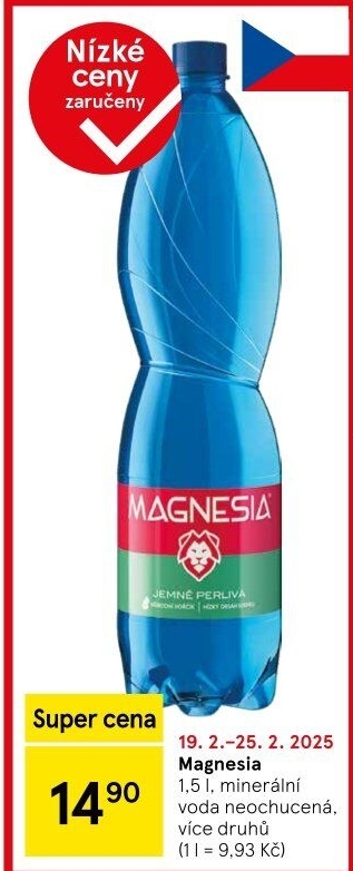 Přírodní voda Magnesia