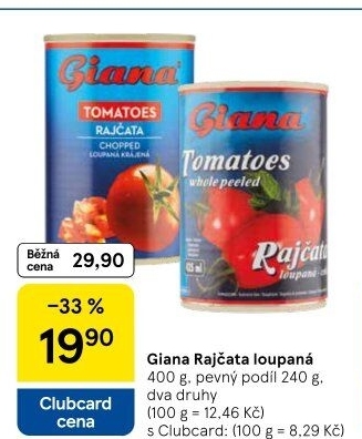 Rajčata loupaná Giana