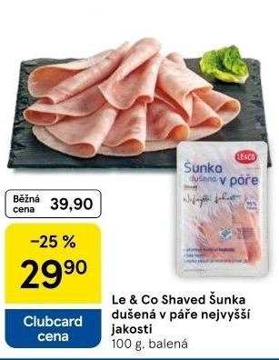 Šunka dušená nejvyšší jakosti LE&amp