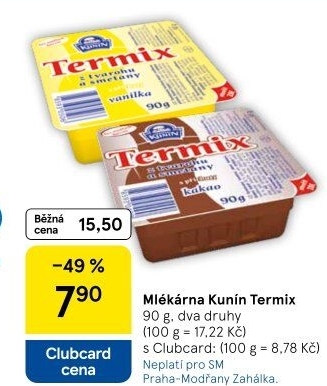 Termix Mlékárna Kunín