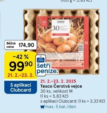 Vejce M Tesco