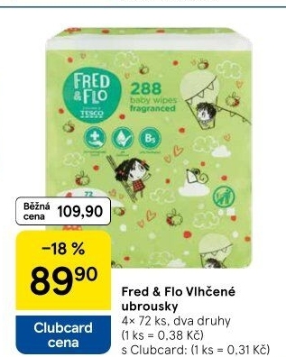 Vlhčené ubrousky Fred&amp