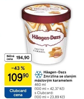 Zmrzlina v kelímku Häagen-Dazs