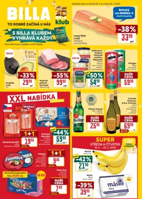 akční leták BILLA 19.2.2025-25.2.2025