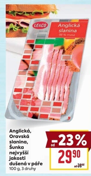 Anglická slanina LE&amp