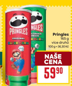 Chipsy Pringles - tubus