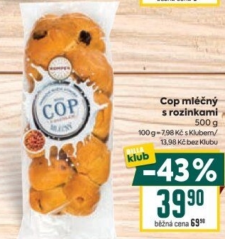Cop mléčný Kompek
