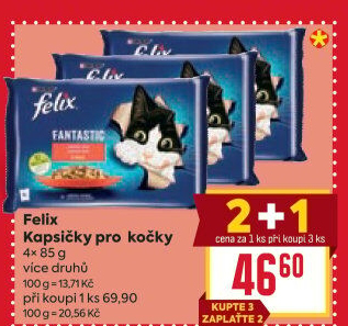 Kapsičky pro kočky Felix Purina