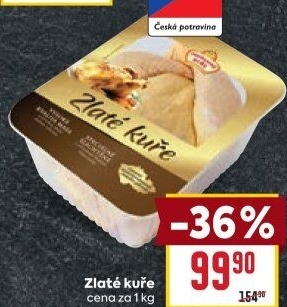 Kuře Zlaté Vodňanské kuře