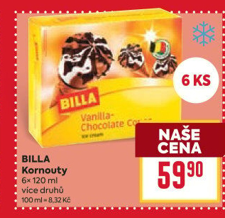 Nanuk kornout Billa