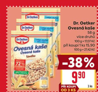 Ovesná kaše Dr. Oetker