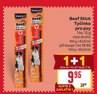 Pamlsky pro psy Beef Stick Vitakraft