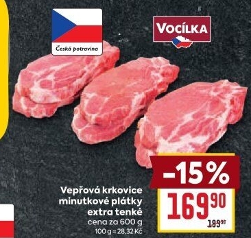 Vepřová krkovice bez kosti Vocílka