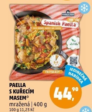 Paella s masem mražená Family Fish