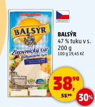 Sýr Balsýr Mlékárna Žirovnice