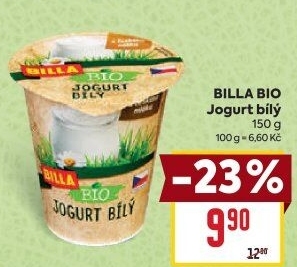 Bílý jogurt Bio Billa