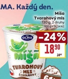 Dezert Tvarohový mls Míša Olma