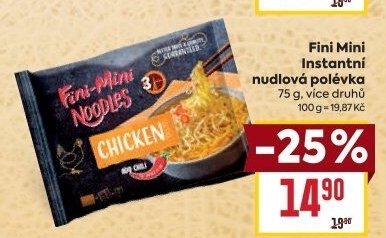 Instantní nudlová polévka Fini-Mini Podravka