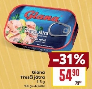 Játra tresčí Giana