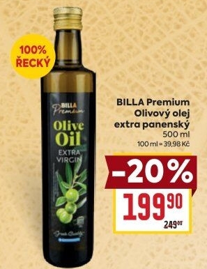Olivový olej extra panenský Premium Billa