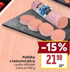 Paštika s telecími játry Pick