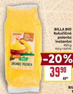Polenta kukuřičná bio Billa