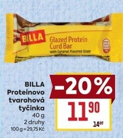 Proteinová tyčinka s tvarohem Billa