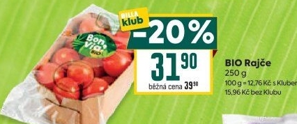 Rajčata Bio Billa Bonvia