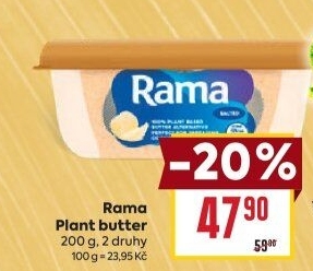 Rama rostlinná Plant Based Butter Alternative
