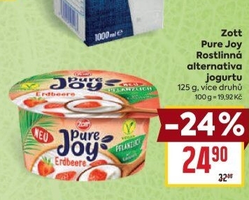 Rostlinná alternativa jogurtu Pure Joy Zott