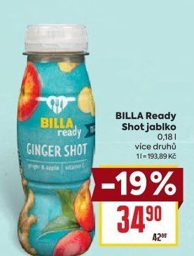 Šťáva Shot Billa Ready