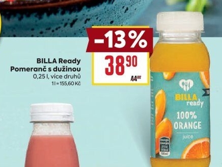 Šťávy Fresh 100 % Ready Billa