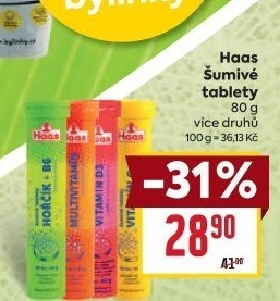 Šumivé tablety Haas