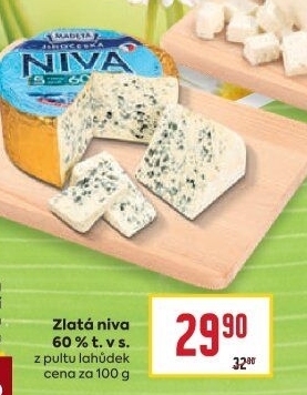 Sýr Niva Jihočeská 60% Madeta