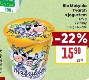 Tvaroh s jogurtem bio Matylda Milko