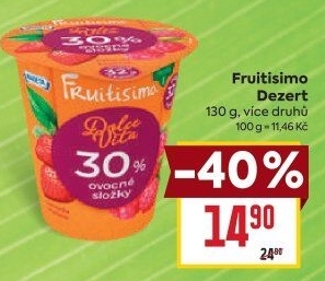 Tvarohový dezert ovocný Dolce Vita Fruitisimo Madeta
