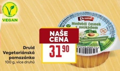 Vegetariánská pomazánka Druid